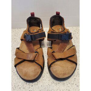 Earth Shoe Cruzer hiking Outdoor Leather adjustable straps men's sandals 10
